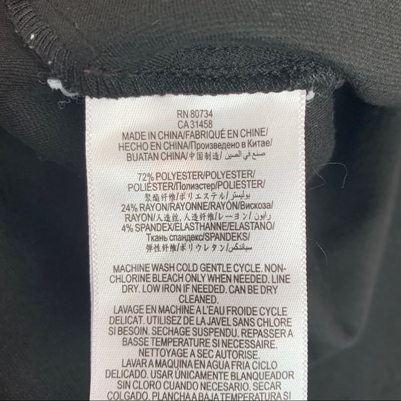 BCBGeneration Black Flutter Sleeve Mini Dress Sz 2 - Picture 10 of 13